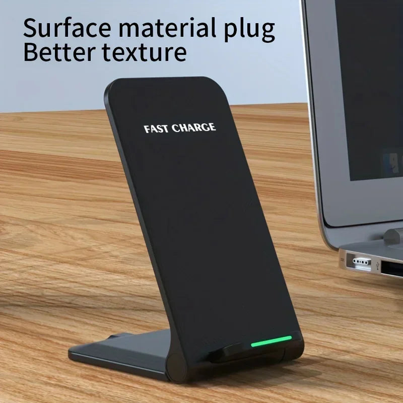 30W Foldable Wireless Charger Stand Pad For iPhone 17 16 15 14 13 12 Pro X XS 8 Samsung Xiaomi Fast Charging Station Dock